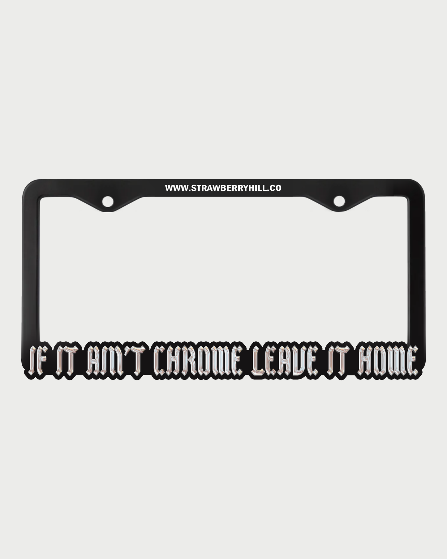 "CHROME SHOP" Plate Frame
