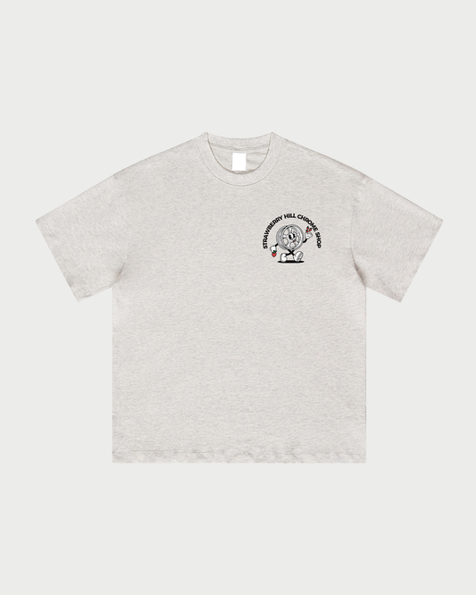 "CHROME SHOP" Tee - Oat